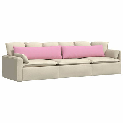 Cuscini da Divano 2 pcs Rosa 145 x 40 cm Tessuto