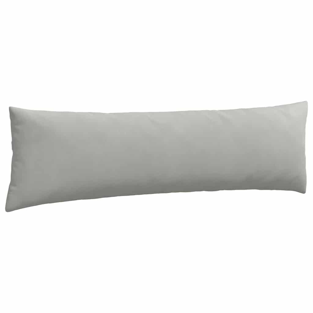 Cuscini da Divano 2 pcs Grigio chiaro 145 x 40 cm Tessuto
