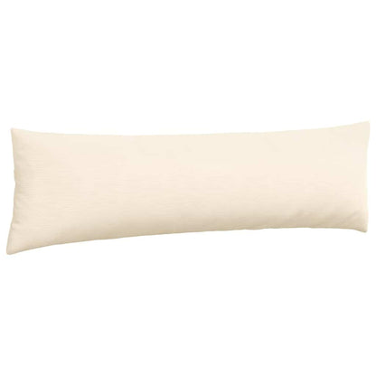Cuscini da Divano 2 pcs Crema 145 x 40 cm Tessuto in Cords
