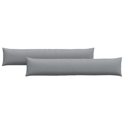 Cuscini da Divano 2 pcs Grigio chiaro 200 x 40 cm Tessuto