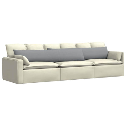 Cuscini da Divano 2 pcs Grigio chiaro 200 x 40 cm Tessuto