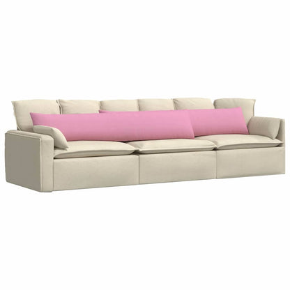 Cuscini da Divano 2 pcs Rosa 200 x 40 cm Tessuto
