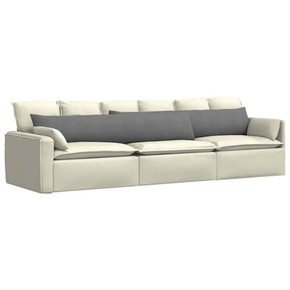 Cuscini da Divano 2 pcs Grigio scuro 200 x 40 cm Tessuto