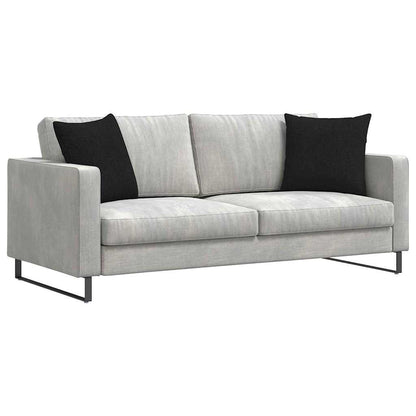Cuscini da Divano 2 pcs Nero 45 x 45 cm Tessuto