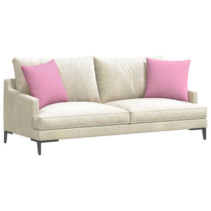 Cuscini da Divano 2 pcs Rosa 45 x 45 cm Tessuto