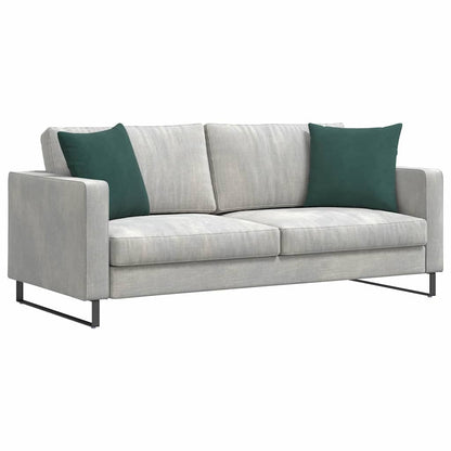 Cuscini da Divano 2 pcs Verde Scuro 45 x 45 cm Tessuto in Cords