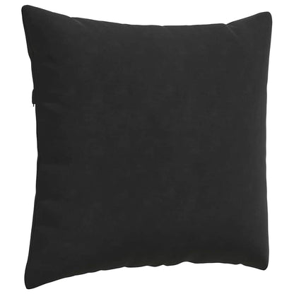 Cuscini da Divano 2 pcs Nero 45 x 45 cm Tessuto in Cords