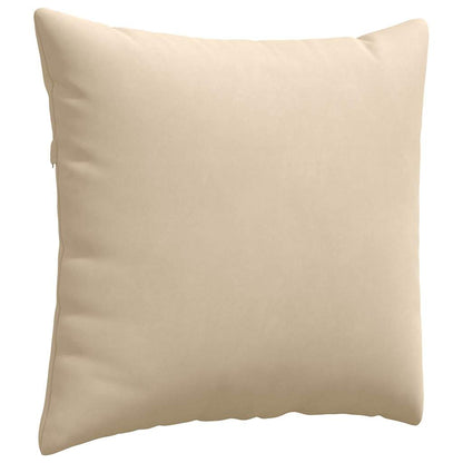 Cuscini da Divano 2 pcs Crema 45 x 45 cm Tessuto