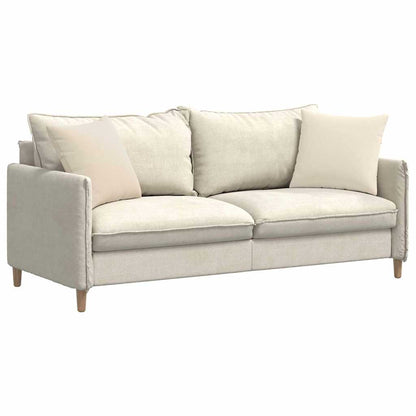 Cuscini da Divano 2 pcs Beige 45 x 45 cm Tessuto