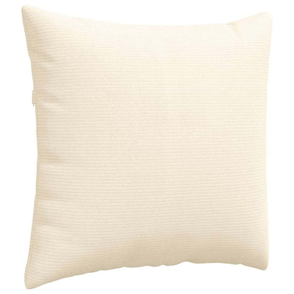 Cuscini da Divano 2 pcs Crema 45 x 45 cm Tessuto in Cords