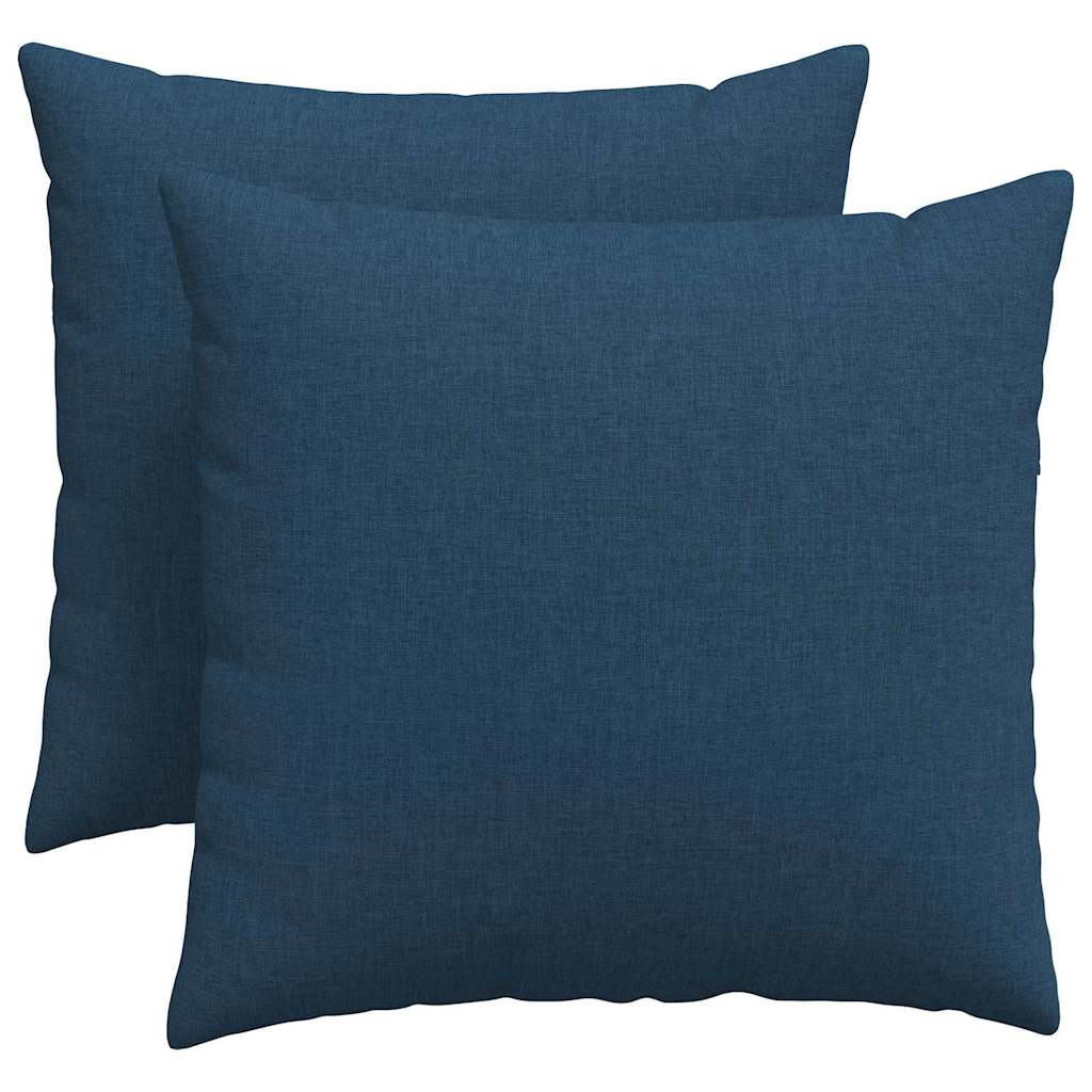 Cuscini da Divano 2 pcs Blu 50 x 50 cm Tessuto