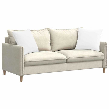 Cuscini da Divano 2 pcs Bianco 50 x 50 cm Tessuto
