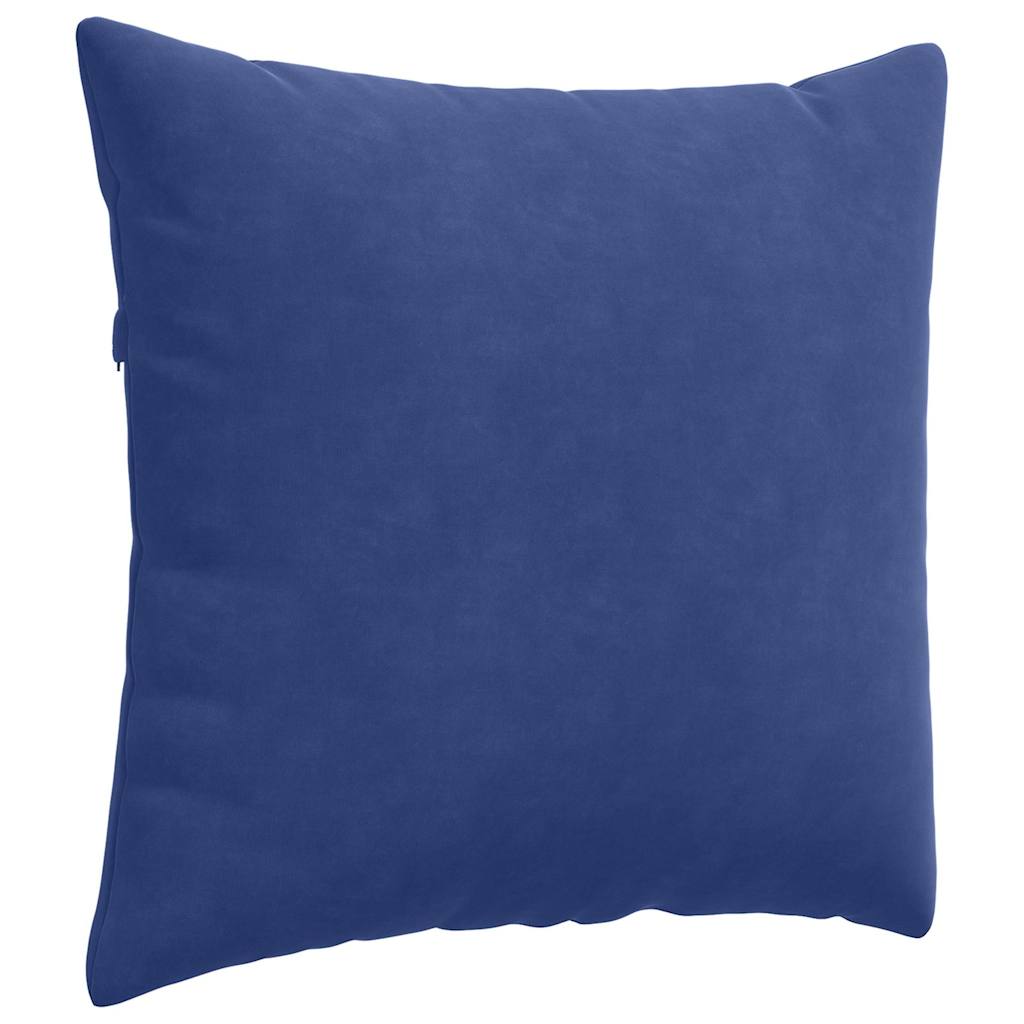 Cuscini da Divano 2 pcs Blu Polizia 50 x 50 cm Tessuto in Cords