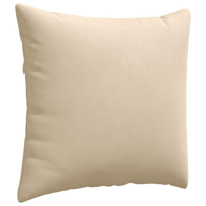 Cuscini da Divano 2 pcs Crema 50 x 50 cm Tessuto