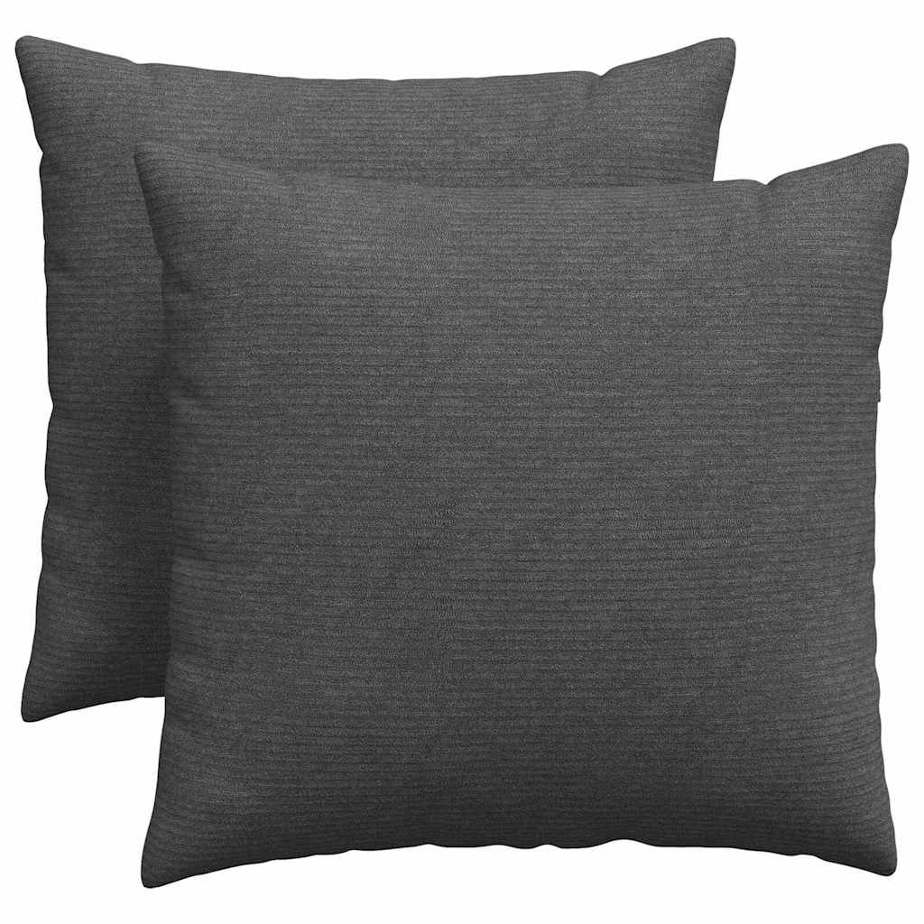 Cuscini da Divano 2 pcs Grigio scuro 50 x 50 cm