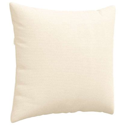 Cuscini da Divano 2 pcs Crema 50 x 50 cm Tessuto in Cords