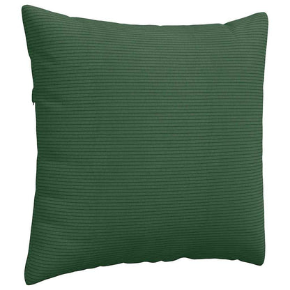 Cuscini da Divano 2 pcs Verde Scuro 50 x 50 cm Tessuto in Cords