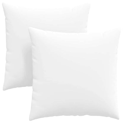 Cuscini da Divano 2 pcs Bianco 60 x 60 cm Tessuto