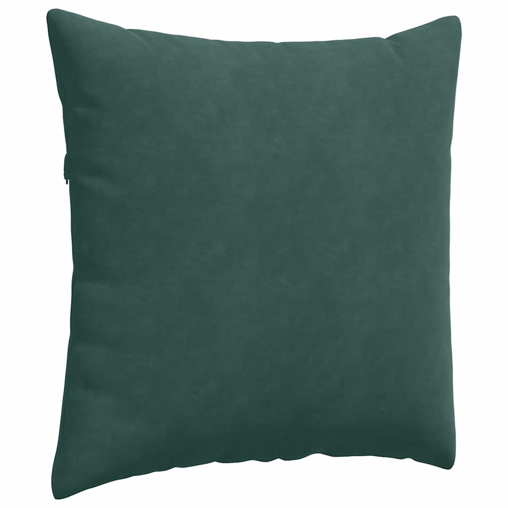Cuscini da Divano 2 pcs Verde Scuro 60 x 60 cm Tessuto in Cords