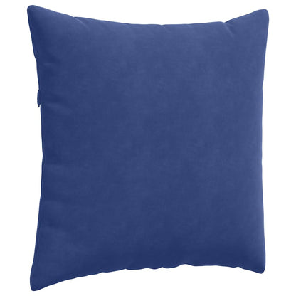 Cuscini da Divano 2 pcs Blu Polizia 60 x 60 cm Tessuto in Cords