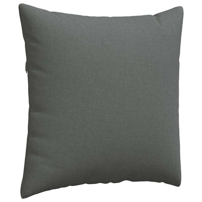Cuscini da Divano 2 pcs Grigio scuro 80 x 80 cm Tessuto