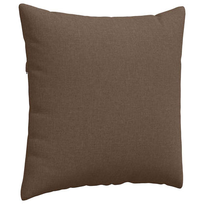 Cuscini da Divano 2 pcs Marrone 80 x 80 cm Tessuto