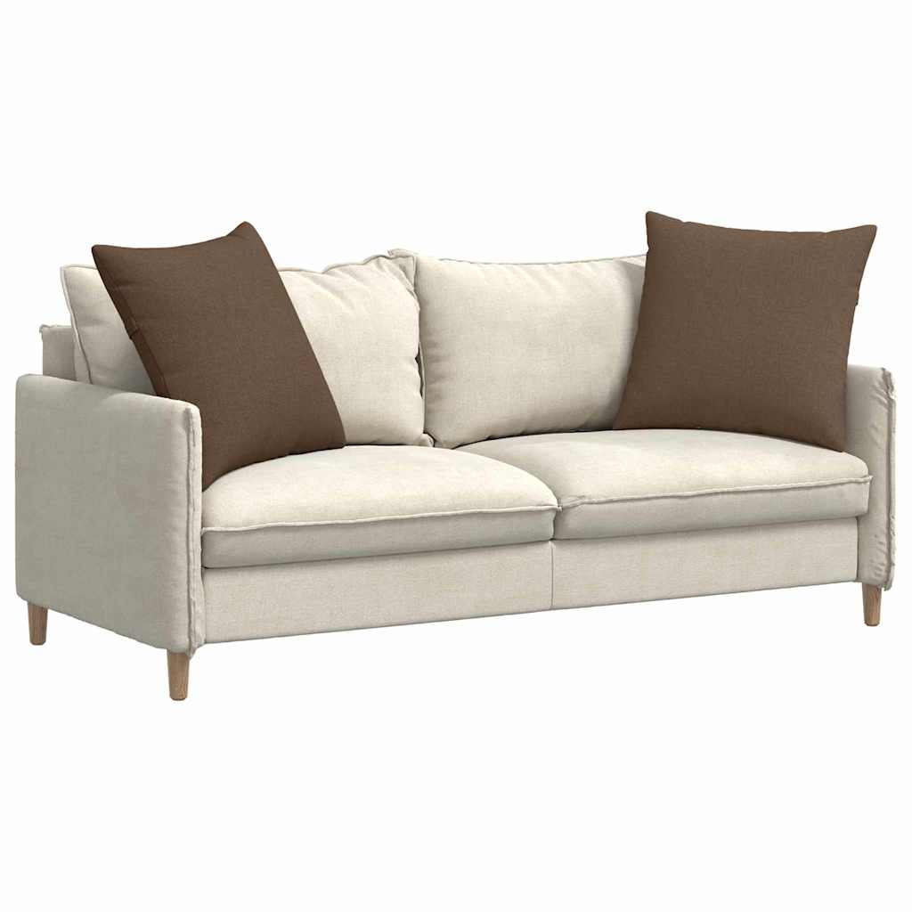 Cuscini da Divano 2 pcs Marrone 80 x 80 cm Tessuto