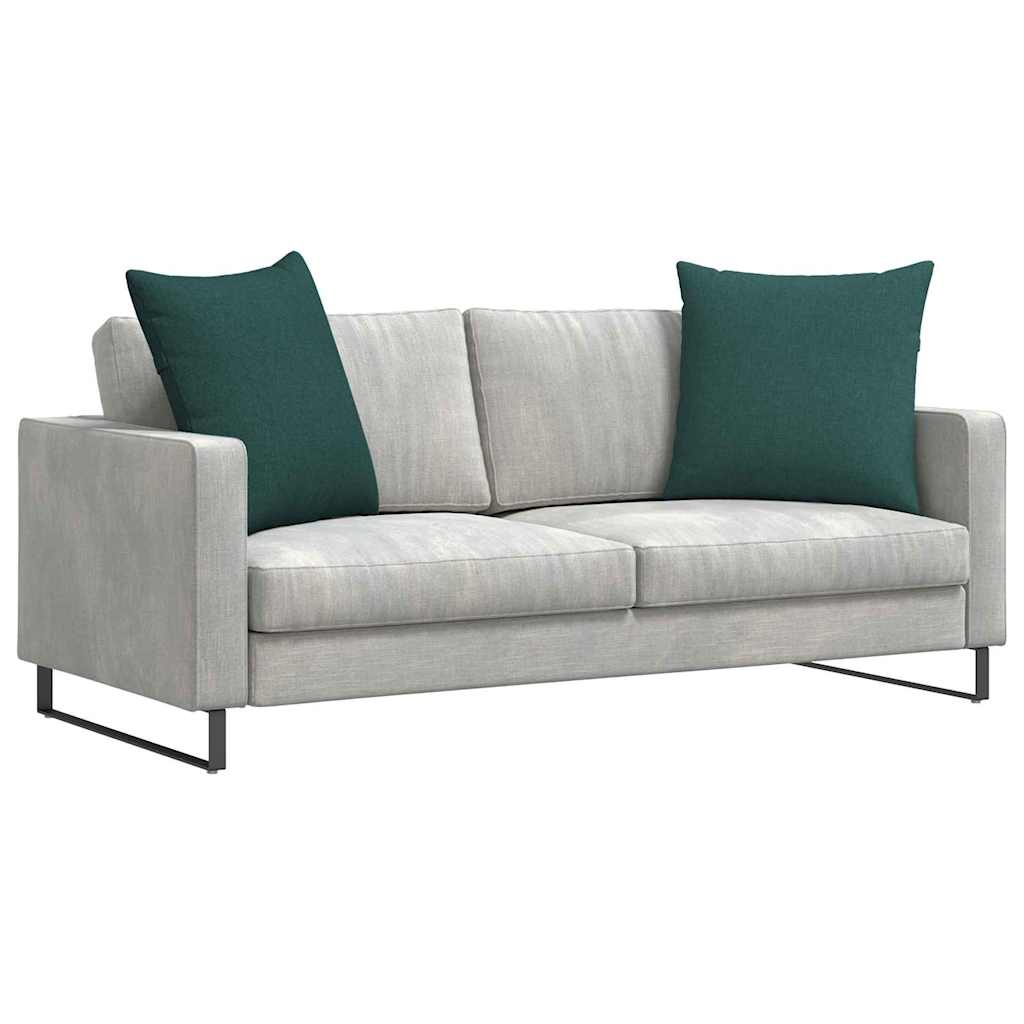 Cuscini da Divano 2 pcs Verde Scuro 80 x 80 cm Tessuto