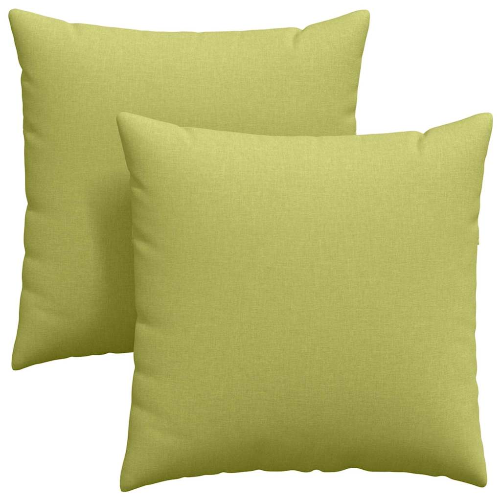 Cuscini da Divano 2 pcs Verde chiaro 80 x 80 cm Tessuto