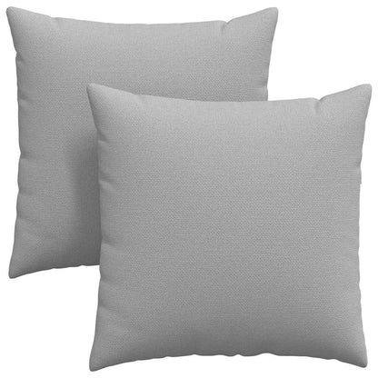 Cuscini da Divano 2 pcs Grigio Nuvola 80 x 80 cm Tessuto