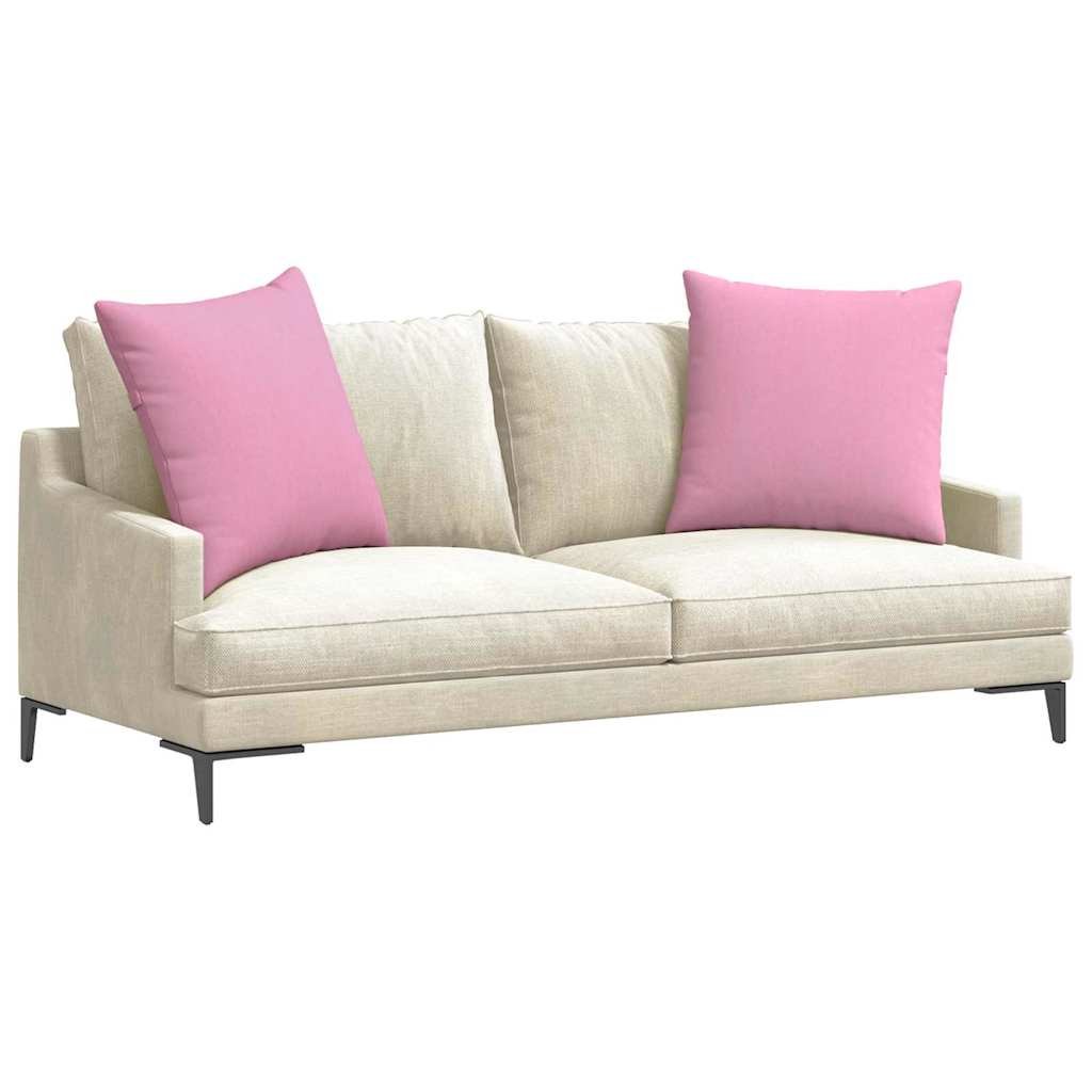 Cuscini da Divano 2 pcs Rosa 80 x 80 cm Tessuto
