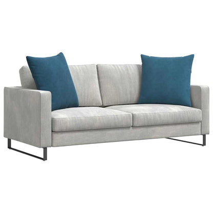 Cuscini da Divano 2 pcs Blu 80 x 80 cm Tessuto in Cords