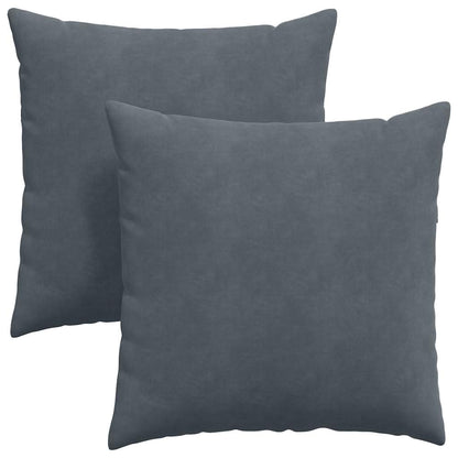 Cuscini da Divano 2 pcs Grigio scuro 80 x 80 cm