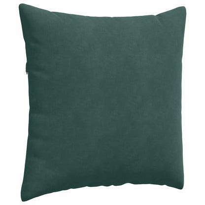 Cuscini da Divano 2 pcs Verde Scuro 80 x 80 cm Tessuto in Cords