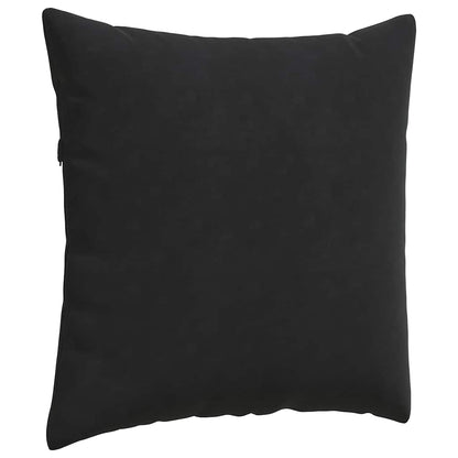 Cuscini da Divano 2 pcs Nero 80 x 80 cm Tessuto in Cords