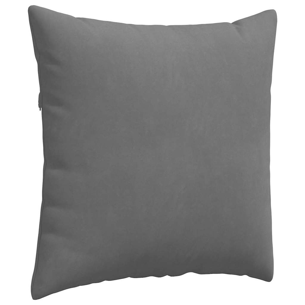 Cuscini da Divano 2 pcs Grigio scuro 80 x 80 cm Tessuto
