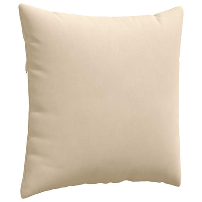 Cuscini da Divano 2 pcs Crema 80 x 80 cm Tessuto