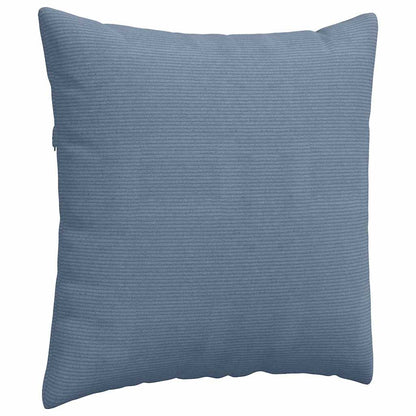 Cuscini da Divano 2 pcs Blu 80 x 80 cm Tessuto in Cords