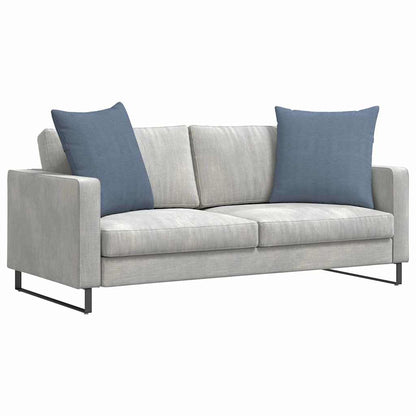 Cuscini da Divano 2 pcs Blu 80 x 80 cm Tessuto in Cords