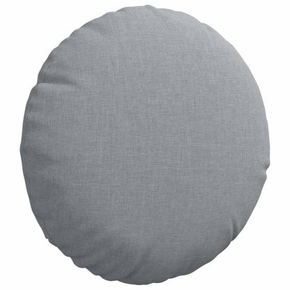 Cuscini per Seduta 2 pcs Grigio chiaro Ã˜30 x 13 cm Tessuto