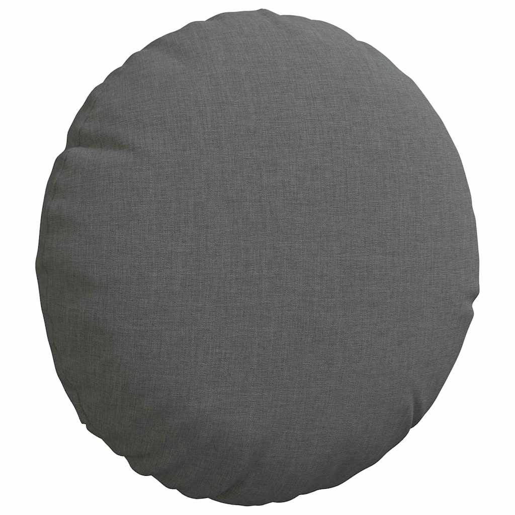 Cuscini per Seduta 2 pcs Grigio scuro Ã˜30 x 13 cm Tessuto
