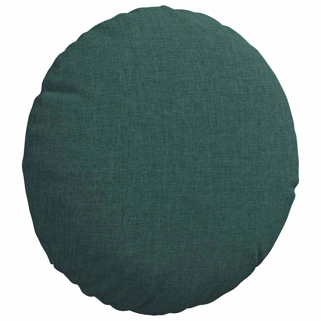 Cuscini per Seduta 2 pcs Verde Scuro Ã˜30 x 13 cm Tessuto