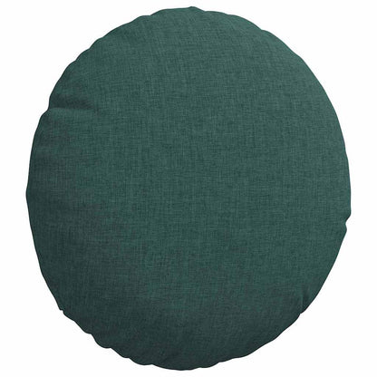Cuscini per Seduta 2 pcs Verde Scuro Ã˜30 x 13 cm Tessuto