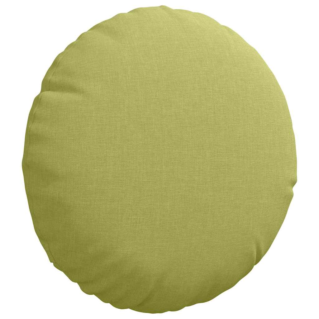 Cuscini per Seduta 2 pcs Verde chiaro Ã˜30 x 13 cm Tessuto