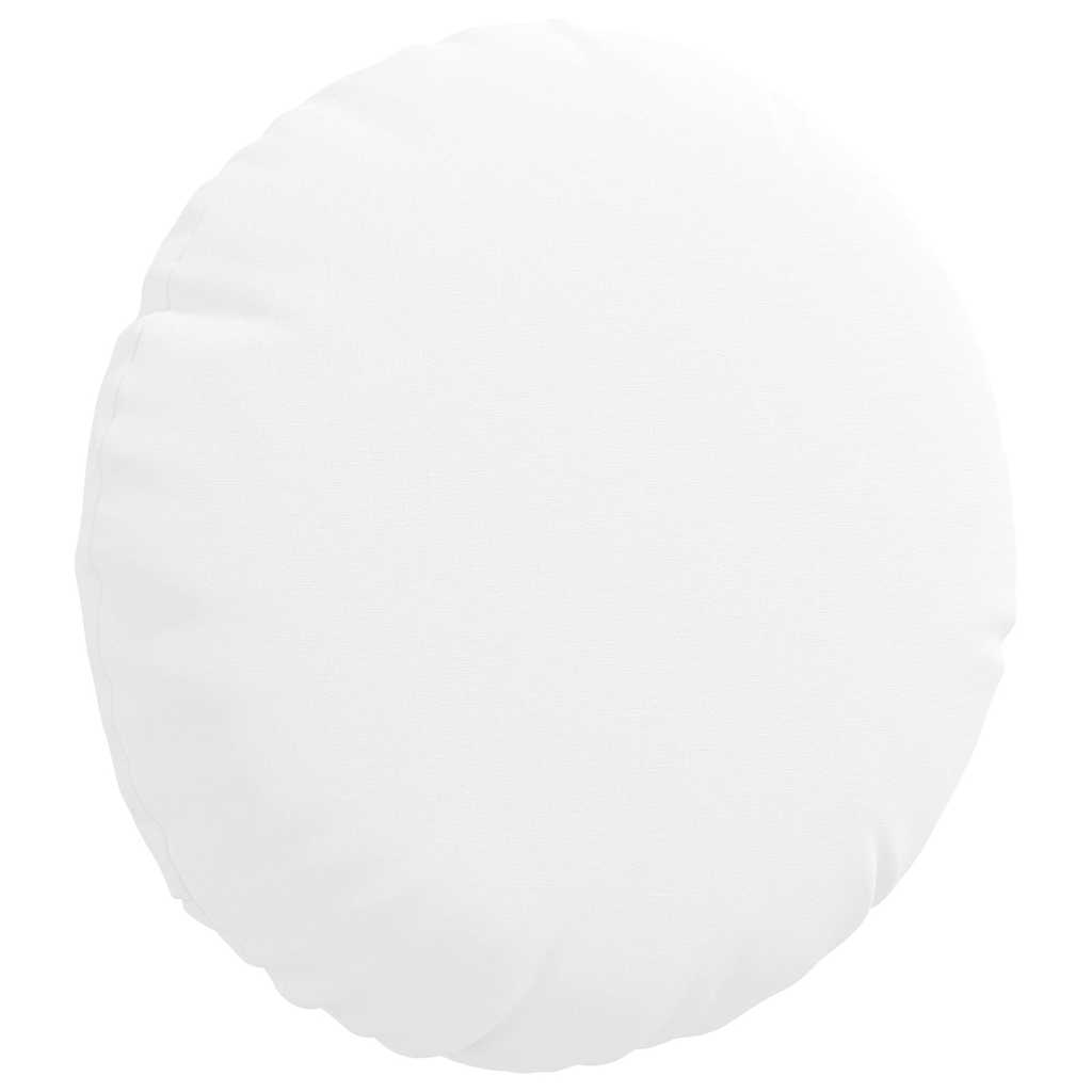 Cuscini per Seduta 2 pcs Bianco Ã˜30 x 13 cm Tessuto