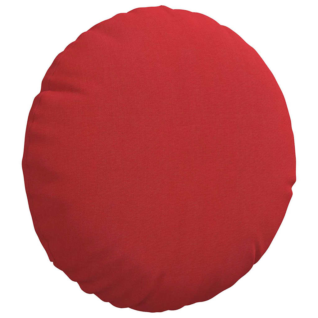 Cuscini per Seduta 2 pcs Rosso Ã˜30 x 13 cm Tessuto