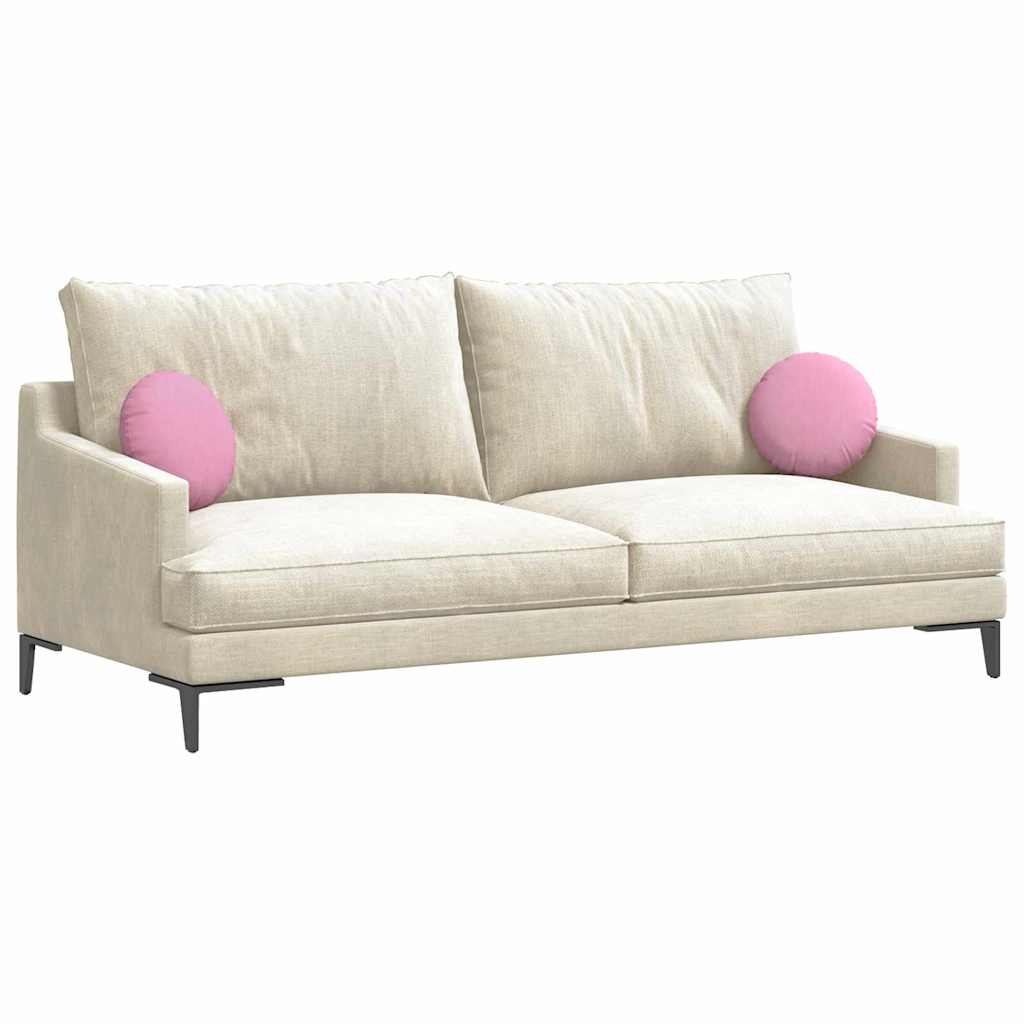 Cuscini per Seduta 2 pcs Rosa Ã˜30 x 13 cm Tessuto