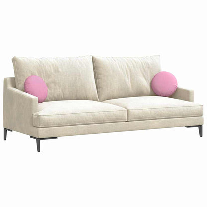 Cuscini per Seduta 2 pcs Rosa Ã˜30 x 13 cm Tessuto