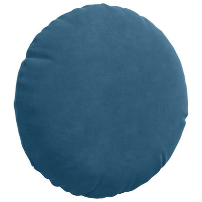 Cuscini per Seduta 2 pcs Blu Ã˜ 40 x 13 cm Velluto