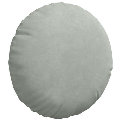 Cuscini per Seduta 2 pcs Grigio chiaro Ã˜ 40 x 13 cm Velluto
